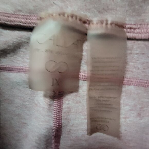 Calia Womens Heathered Pink Cropped Leggings With Mesh Accents Pocket 1X - Picture 5 of 10